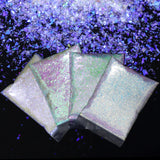 4 Pcs Iridescent Glitter Resin Flakes Epoxy Resin Shaker Filler DIY Sequins