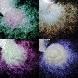 4 Pcs Iridescent Glitter Resin Flakes Epoxy Resin Shaker Filler DIY Sequins