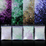 4 Pcs Iridescent Glitter Resin Flakes Epoxy Resin Shaker Filler DIY Sequins