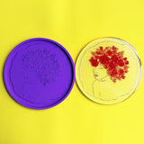 4 Pcs Irregular Flower Fairy Art Coaster Epoxy Resin Mold DIY Crafts Decor