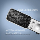 4 Pcs 30X 60X 90X Jewelers Eye Loupe Magnifier With LED Light
