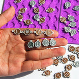 4 Pcs Round Disc Epoxy Resin Mold Necklace Bracelet Silicone Mould