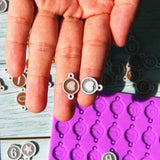 4 Pcs Round Disc Epoxy Resin Mold Necklace Bracelet Silicone Mould