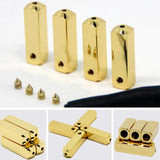 4 Pcs Metal Tips No Tie Shoelaces for Sneakers Square Basketball Shoes