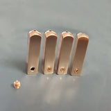 4 Pcs Metal Tips No Tie Shoelaces for Sneakers Square Basketball Shoes