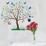 4 Pcs Tree Layered Wall Stencil Templates Reusable PET Decoration Stencil
