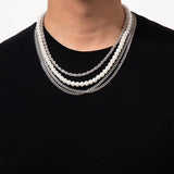 4 Pcs Men's Layered Necklace Set Street Wear