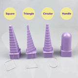 4 Pcs Purple Jewelry Making Mandrels & 1Pc Chain Nose Pliers Set