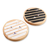 Wooden Rings Display Tray Jewelry Organizer Showcase