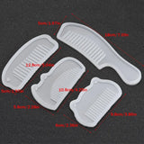 4 Pcs Comb Series Silicone Mold for Epoxy Resin DIY Jewelry Making
