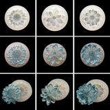 4 Pcs/Set Flower Epoxy Resin Mold Kits Jewelry Making Tools