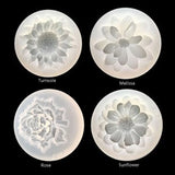 4 Pcs/Set Flower Epoxy Resin Mold Kits Jewelry Making Tools