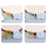 4 Pcs Quicksand Crystal Epoxy Resin Mold Jewelry Pendant Silicone Mould