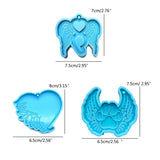 4 Pcs Angel Wings Keychain Epoxy Resin Mold DIY Ornament Pendant Jewelry