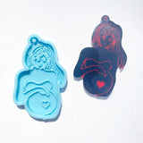 4 Pcs Silicone Resin Molds for Pregnant Women Baby Keychains