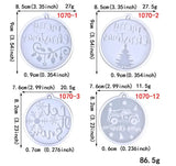 4 Pcs Silicone Keychain Resin Casting Mold Christmas Tree Hanging Jewelry
