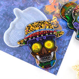 4 Pcs Skull Coaster Epoxy Resin Mold DIY Crafts Home Decor