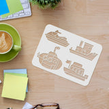 4 Pcs Vehicles Stencil for Painting Baby Toy Reusable DIY Art and Craft Stencils