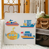 4 Pcs Vehicles Stencil for Painting Baby Toy Reusable DIY Art and Craft Stencils