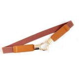 4 Pcs Women's Skinny Belt Elastic Thin Belt Girls Accessories Dress Sweater