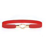 4 Pcs Women's Skinny Belt Elastic Thin Belt Girls Accessories Dress Sweater