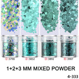 4 Pcs Gradient Glitter UV Resin Craft DIY Jewelry Mak