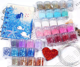 4 Pcs Gradient Glitter UV Resin Craft DIY Jewelry Mak