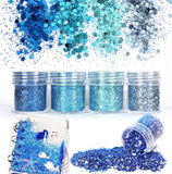 4 Pcs Gradient Glitter UV Resin Craft DIY Jewelry Mak