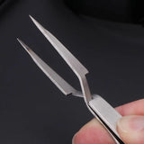 4 Pcs Stainless Steel Tweezers Set Beauty Nail Art Jewelry Crafts Tools