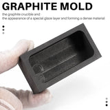 1 KG Graphite Ingot Mould Casting Crucible Silver Melting Refining