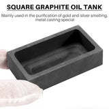 4 Piece 1 KG Graphite Ingot Mould Casting Crucible for Silver Melting