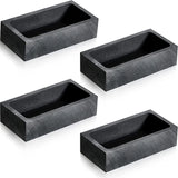 4 Pcs 1 KG Graphite Ingot Mould Crucible Silver Melting Refining