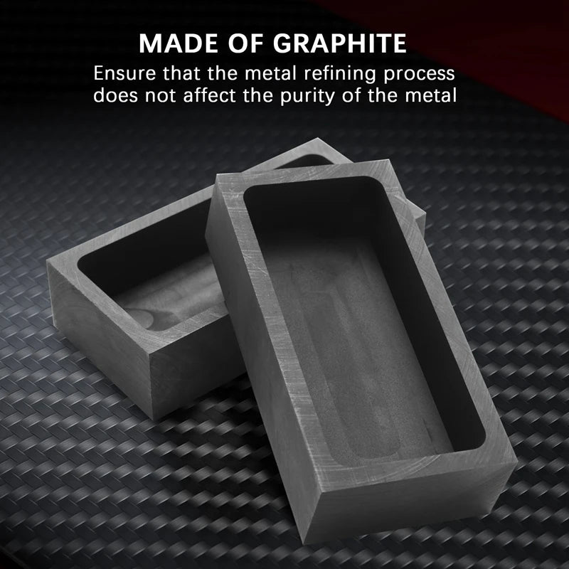 4 Pcs 1 KG Graphite Ingot Mould Casting Crucible