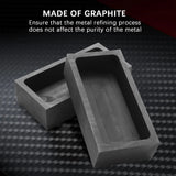 1KG Graphite Ingot Mould Casting Crucible Silver Melting Refining