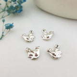 4 Pcs 925 Sterling Silver Fish Charms for Jewelry Making