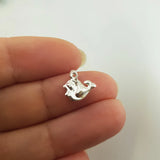 4 Pcs 925 Sterling Silver Fish Charms for Jewelry Making