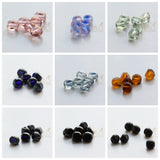 4 Czech Fire Polish Tri-Cut Beads 6mm