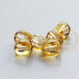 4 Czech Fire Polish Tri-Cut Beads 6mm