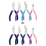 4Pcs Jewelry Pliers Wire Cutters Combo Tool DIY Tool Iron High Pliers