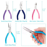 4Pcs Jewelry Pliers Wire Cutters Combo Tool DIY Tool Iron High Pliers