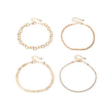 Kpop Chain Bracelet Cuban Link Anklet Foot Jewelry For Women