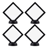 4 Pcs Challenge Coin Holder Floating Frame Jewelry Box