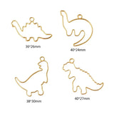 4-Piece Dinosaur Metal Frame with Loop for DIY Arts Crafts
