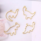 4-Piece Dinosaur Metal Frame with Loop for DIY Arts Crafts