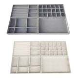 Stackable Jewelry Trays Organizer Drawer Inserts Display Case for Women