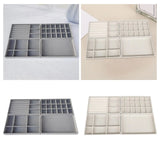 4 Stackable Jewelry Trays Organizer Holder Showcase Storage Women Gift