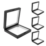 4 Challenge Coin Holder Floating Frame Anti-Tarnish Display Cabinet