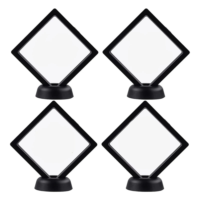 4pc Coin Holder Floating Frame Display Cabinet