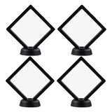 4pc Coin Holder Floating Frame Display Cabinet