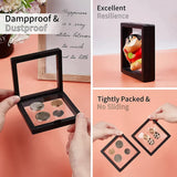 4pc Coin Holder Floating Frame Display Cabinet